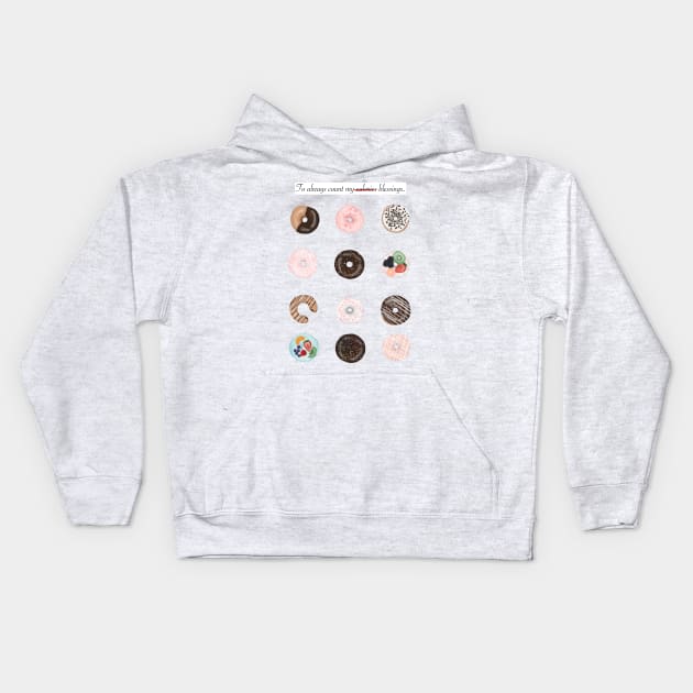 The Zero-calorie Donuts. Kids Hoodie by croquis